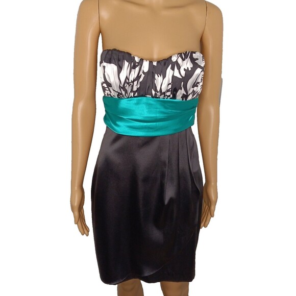 Women's Strapless Mini Dress Size 5 Party Clubbing Prom Wedding Made in USA - Picture 3 of 10